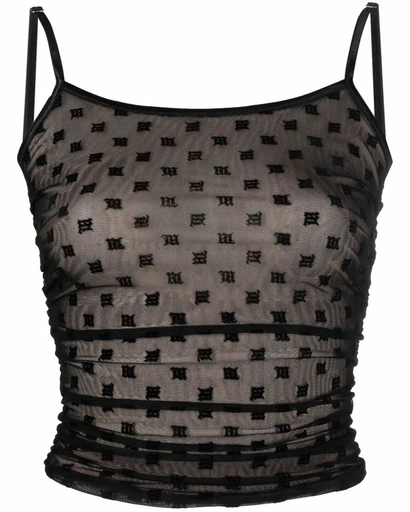 MISBHV Top mit Logo-Print - Schwarz Schwarz