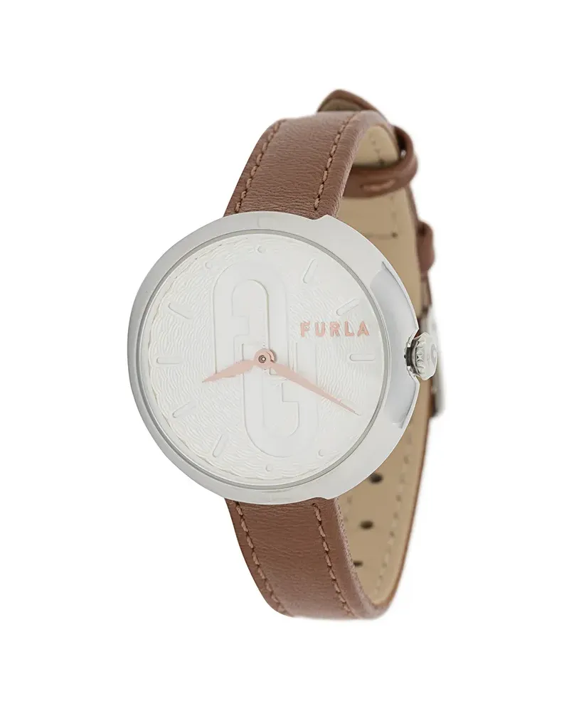Furla Armbanduhr mit Lederband - Braun Braun