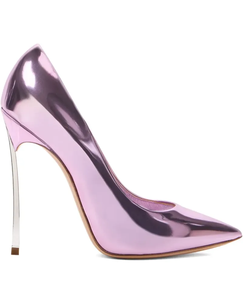 Casadei Spitze Pumps im Metallic-Look - Violett Violett