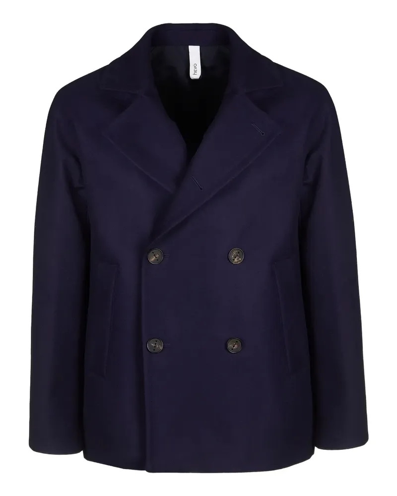 Hevò double-breasted coat - Blau Blau