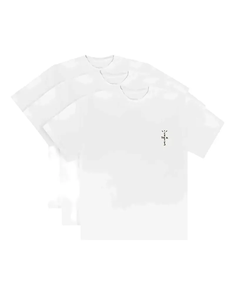 Travis Scott Cactus Jack logo-print t-shirt (set of three) - Weiß Weiß