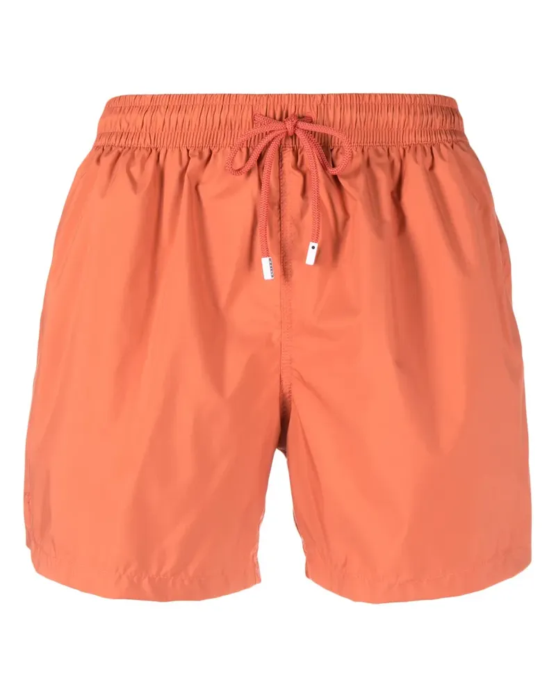 Fedeli Badeshorts mit Logo-Patch - Orange Orange