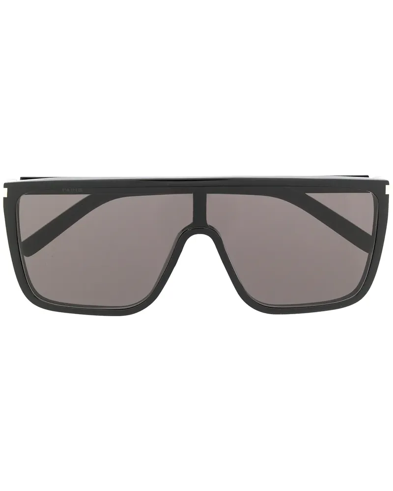 Saint Laurent Sonnenbrille im Oversized-Look - Schwarz Schwarz