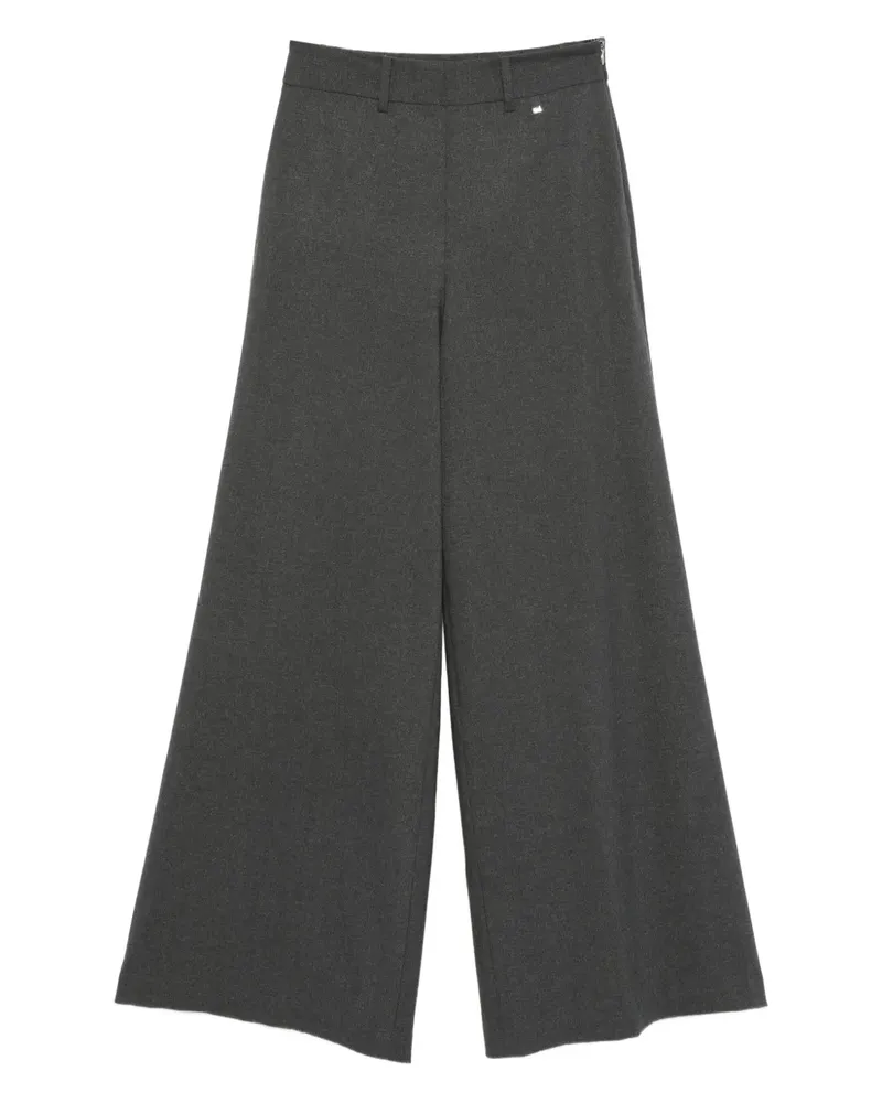 Herno Gerade Hose mit Gürtelschlaufen - Grau Grau