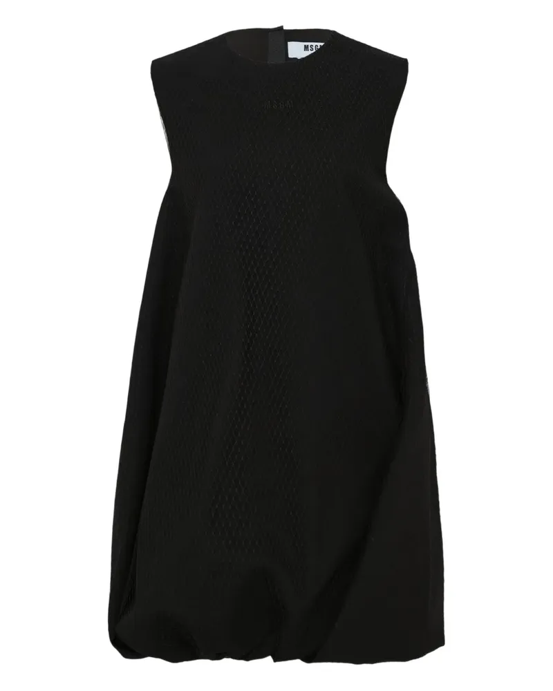 MSGM Ärmelloses Minikleid - Schwarz Schwarz