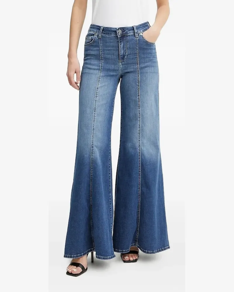 Liu Jo panelled flared jeans - Blau Blau