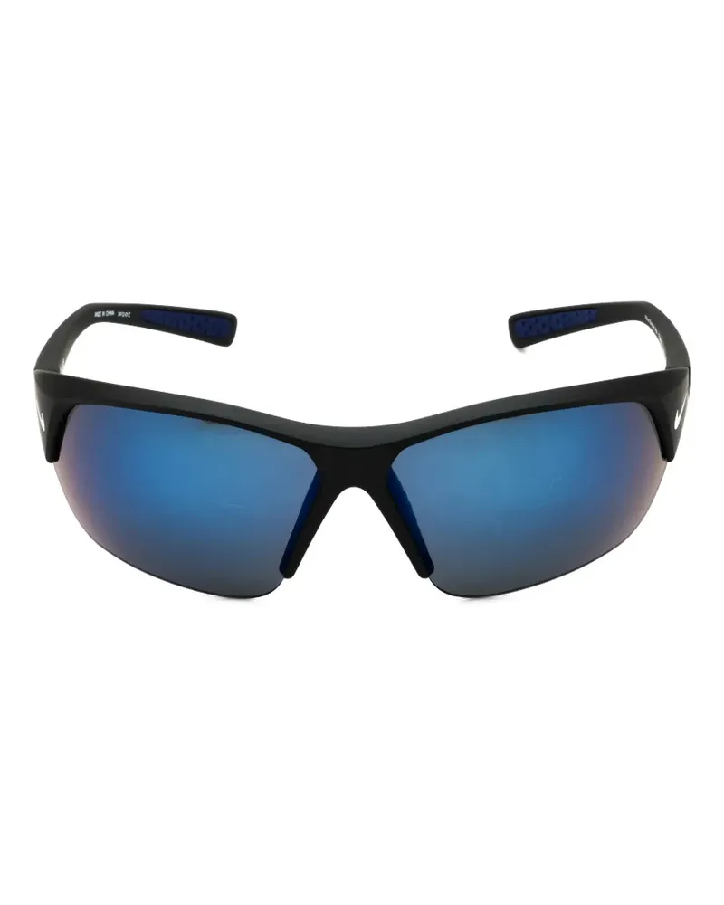 Nike Sonnenbrille mit Shield-Gestell - Schwarz Schwarz