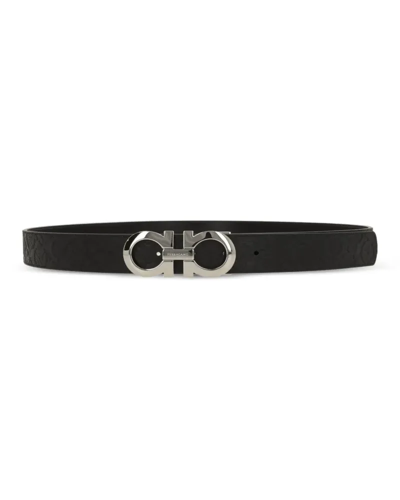 Ferragamo Gancini leather belt - Schwarz Schwarz