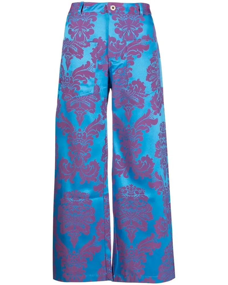 Marques ' Almeida Klassische Cropped-Hose - Blau Blau