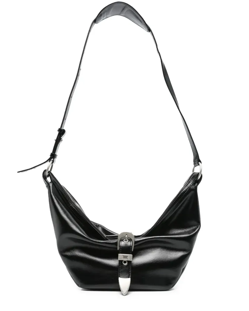 Marge Sherwood Schultertasche mit Gürtel - Schwarz Schwarz
