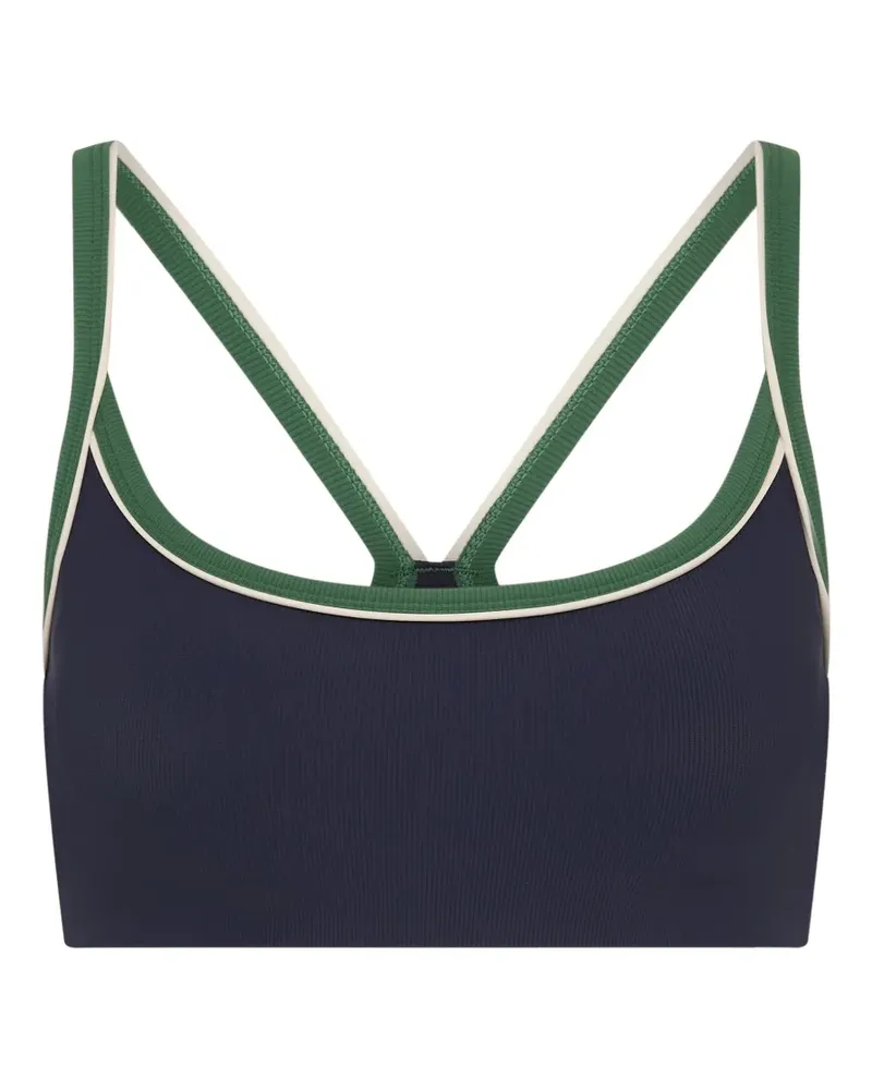 The Upside Rhythm Faye Racerback-Sport-BH - Blau Blau