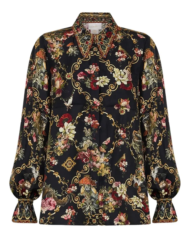 Camilla Told in the Tapestry blouse - Schwarz Schwarz