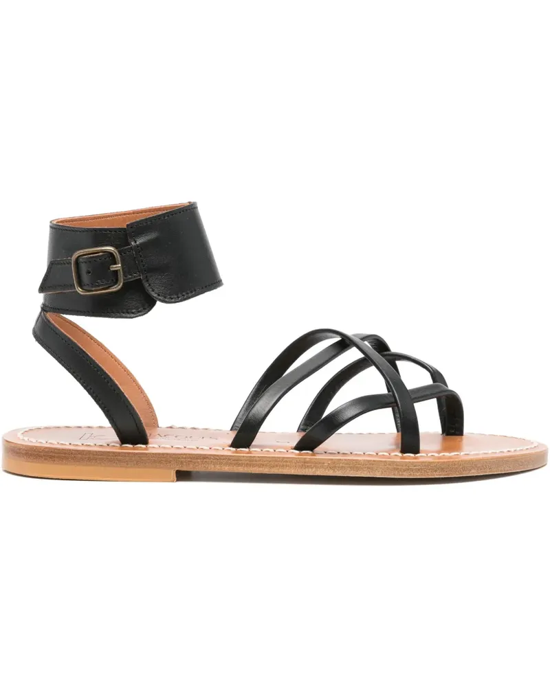 K.Jacques  Klassische Riemchensandalen - Schwarz Schwarz