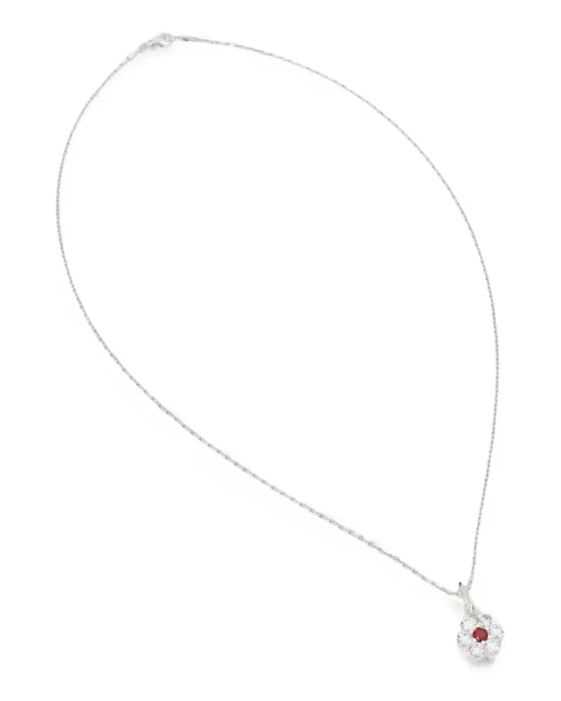 Hatton Labs flower-pendant necklace - Silber Silber