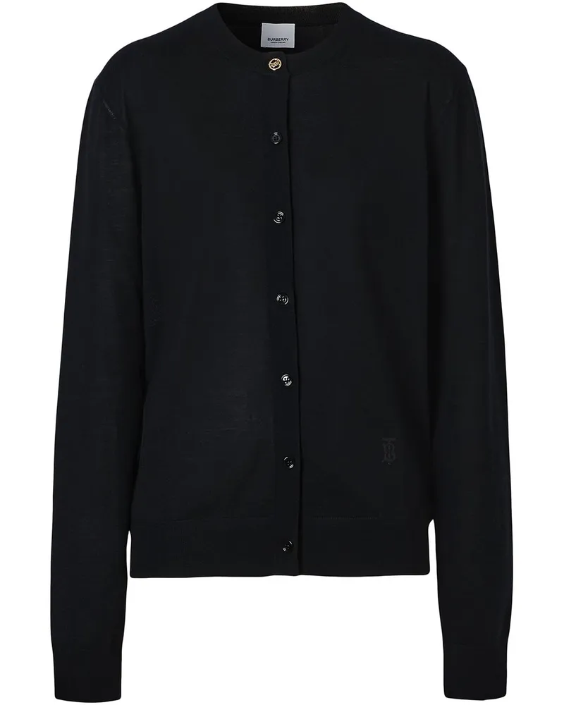 Burberry Cardigan mit Monogramm - Schwarz Schwarz