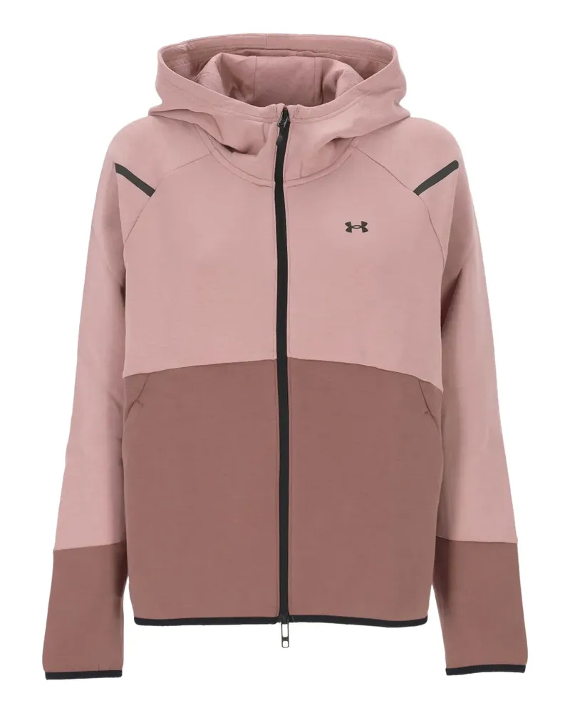 Under Armour Kapuzenstrick in Colour-Block-Optik - Rosa Rosa