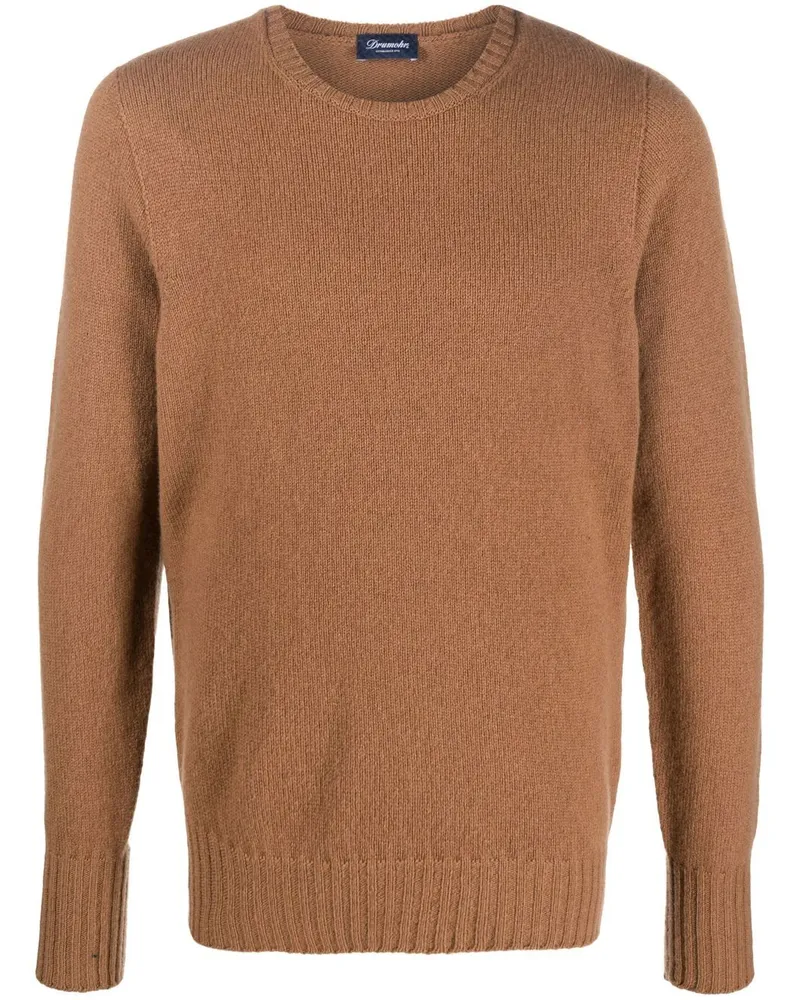 Drumohr  Pullover mit Rundhalsausschnitt - Nude Nude