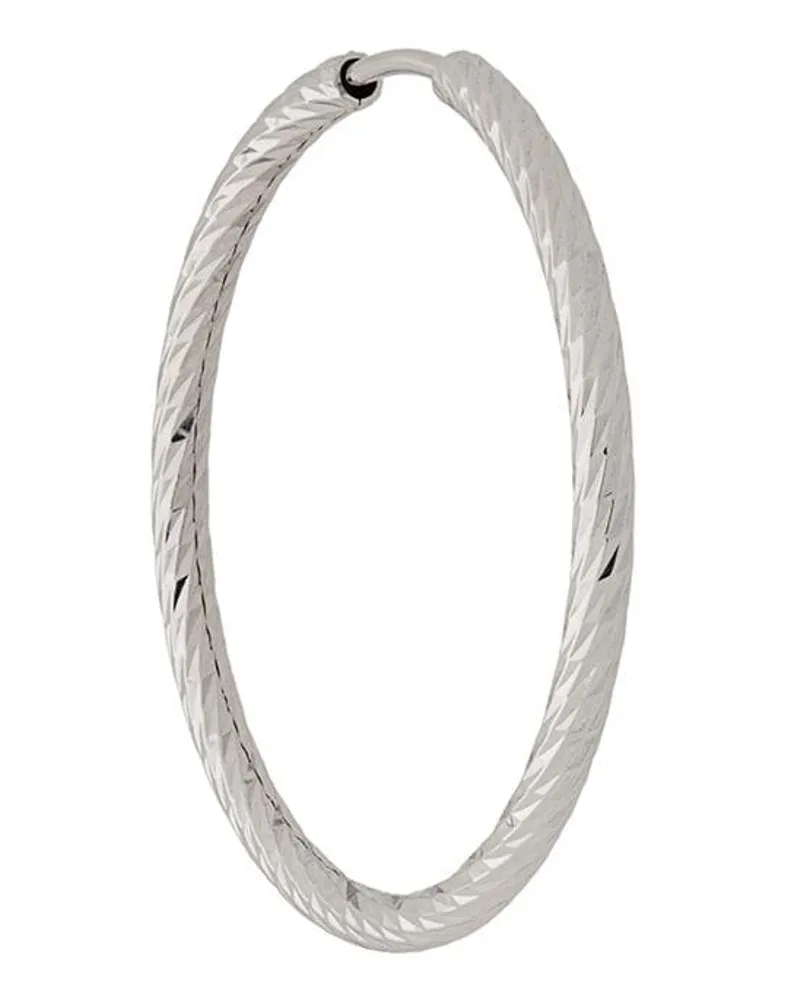 Maria Black 14kt 'Alba' Weißgoldcreole, 25mm - Silber Silber