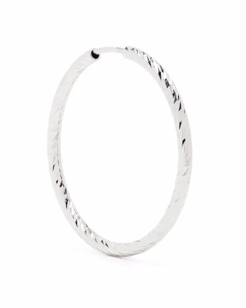 Maria Black 14kt 'Alba' Weißgoldcreole, 25mm - Silber Silber