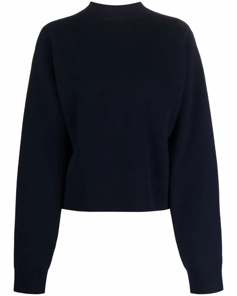 Jil Sander Pullover mit tiefen Schultern - Blau Blau
