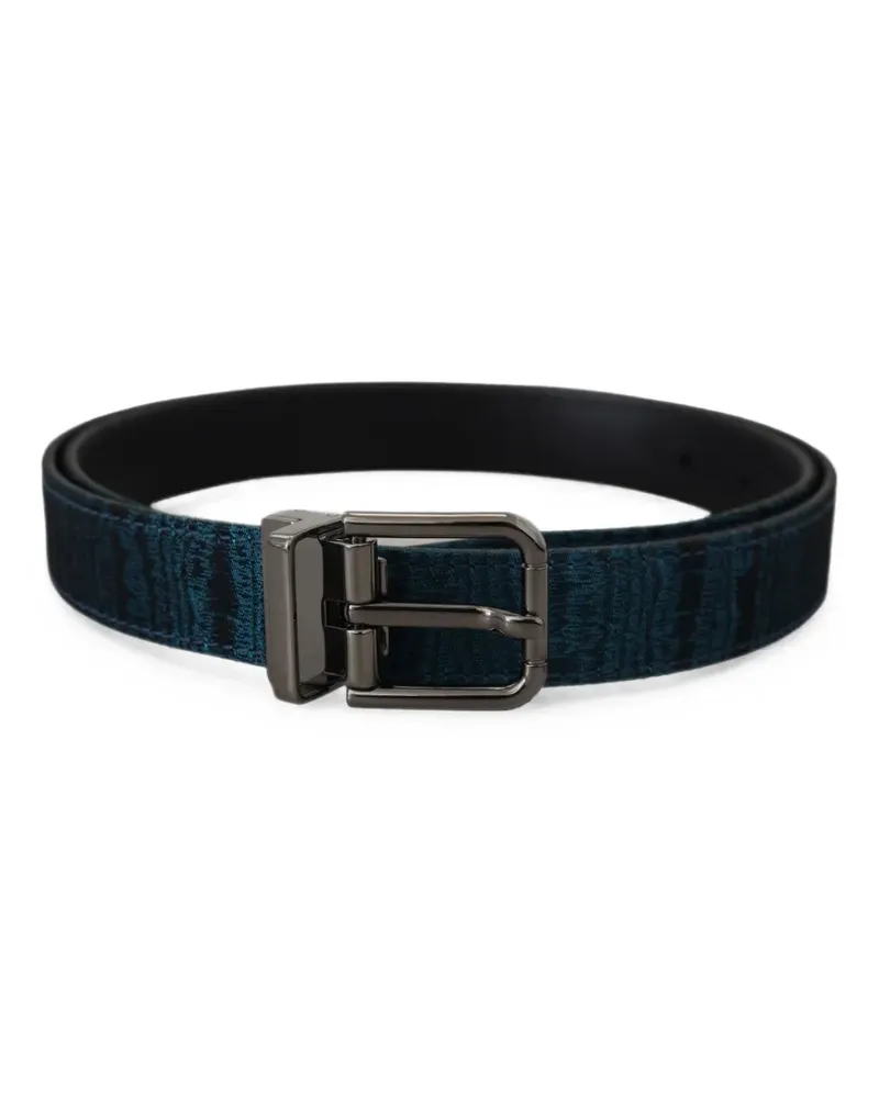 Dolce & Gabbana jacquard moiré belt - Blau Blau