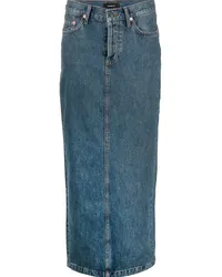 WARDROBE.NYC Jeansrock mit Schlitz Blau