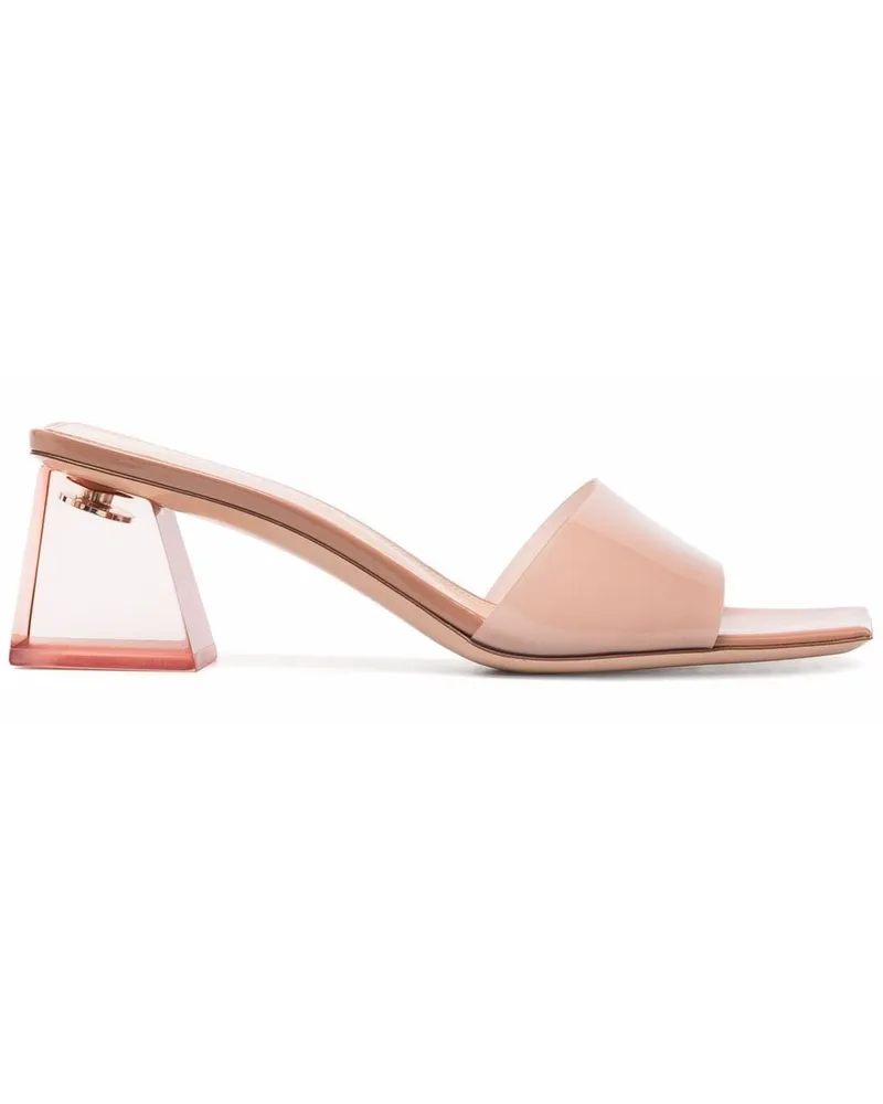 Gianvito Rossi Cosmic 55mm mules Nude