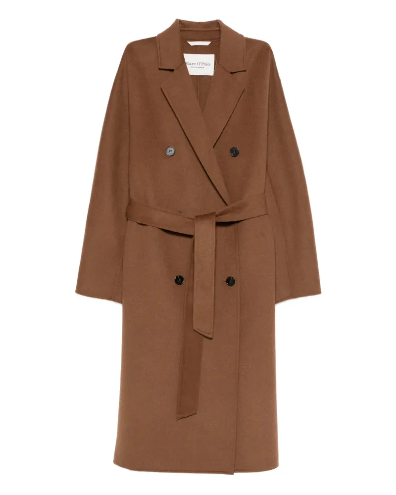 Marc O'Polo Doppelreihiger Mantel mit Gürtel - Braun Braun