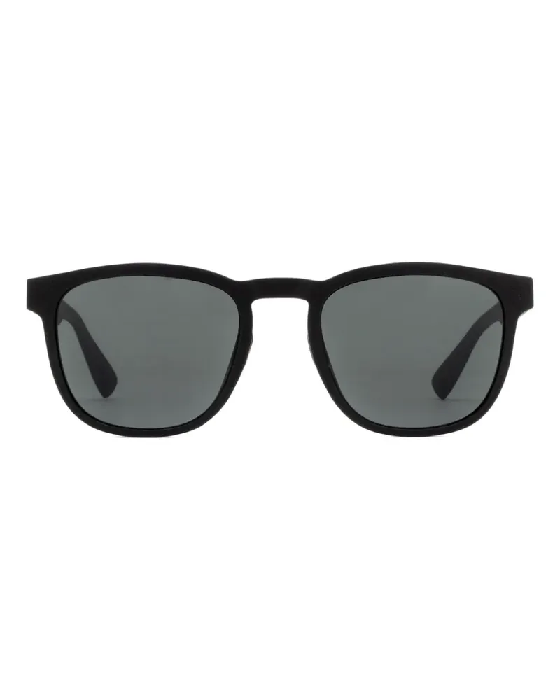Mykita Sonnenbrille mit rundem Gestell - Schwarz Schwarz