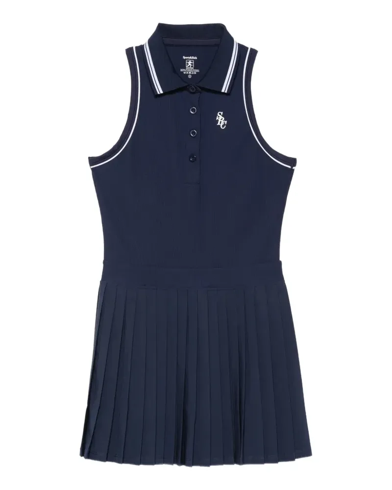 SPORTY & RICH Ärmelloses Minikleid - Blau Blau