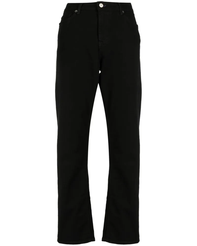 Paul Smith Tief sitzende Straight-Leg-Jeans - Schwarz Schwarz