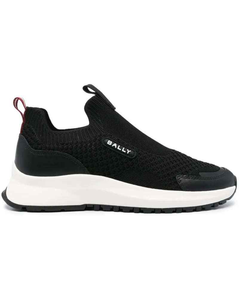 Bally Slip-On-Sneakers mit gestricktem Obermaterial - Schwarz Schwarz
