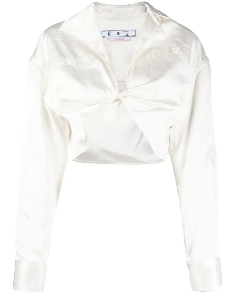 OFF-WHITE Cropped-Hemd - Weiß Weiß