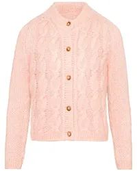 Maison Margiela Cardigan mit Zopfmuster Rosa