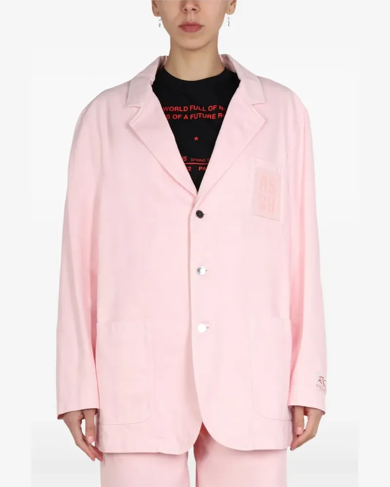 Raf Simons button-fastening blazer - Rosa Rosa