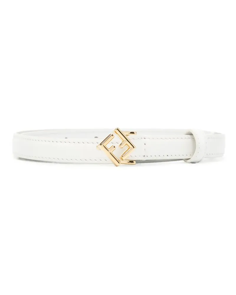 Fendi FF Diamonds Gürtel - Weiß Weiß