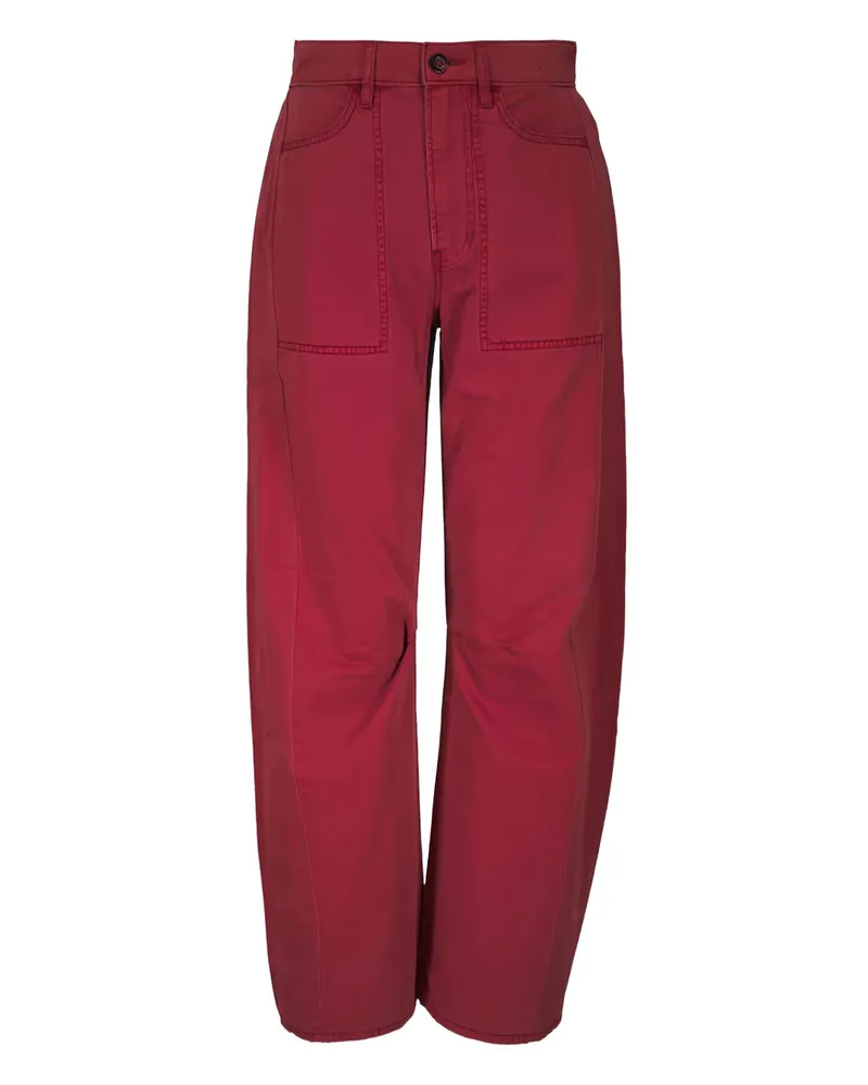 Veronica Beard Jeans mit aufgesetzter Tasche - Rot Rot