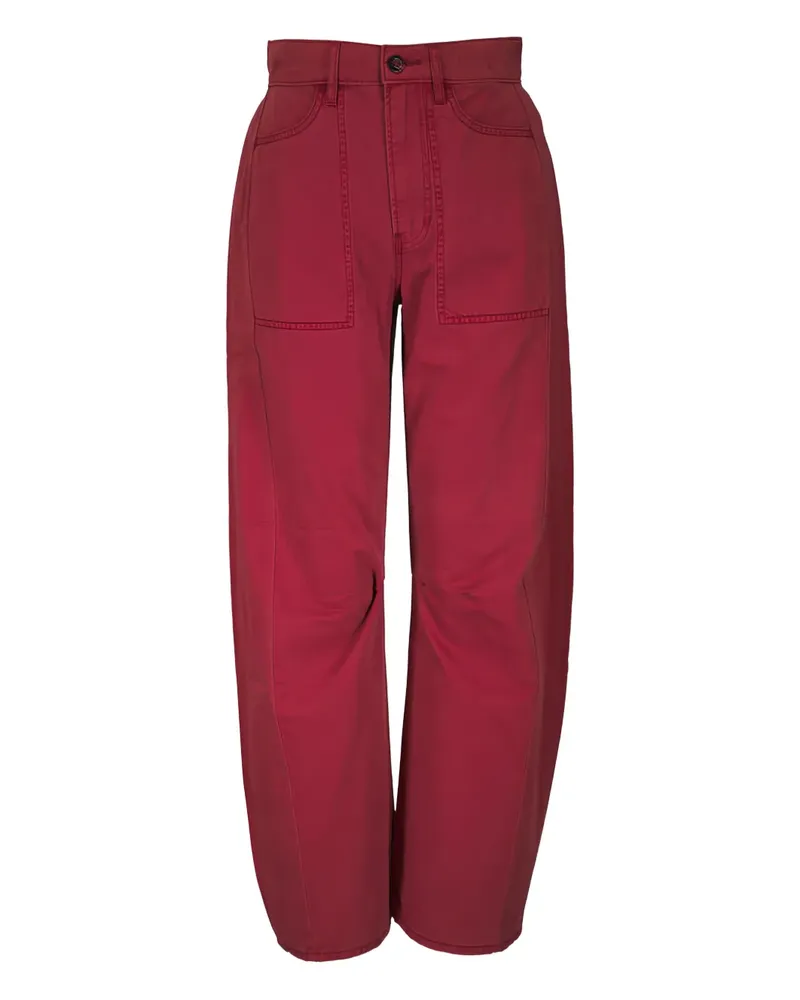 Veronica Beard Jeans mit aufgesetzter Tasche - Rot Rot