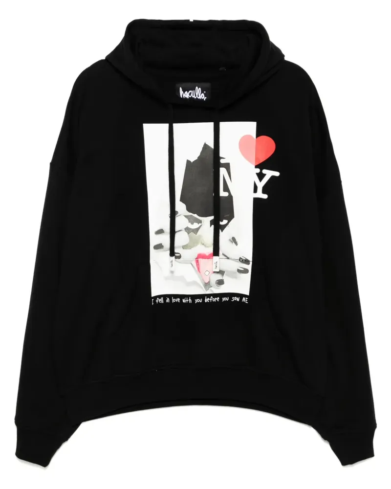 Haculla I Fell In Love With You Hoodie - Schwarz Schwarz