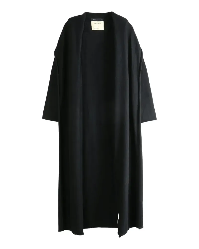 Frenckenberger shawl-collar open-front cardigan - Schwarz Schwarz