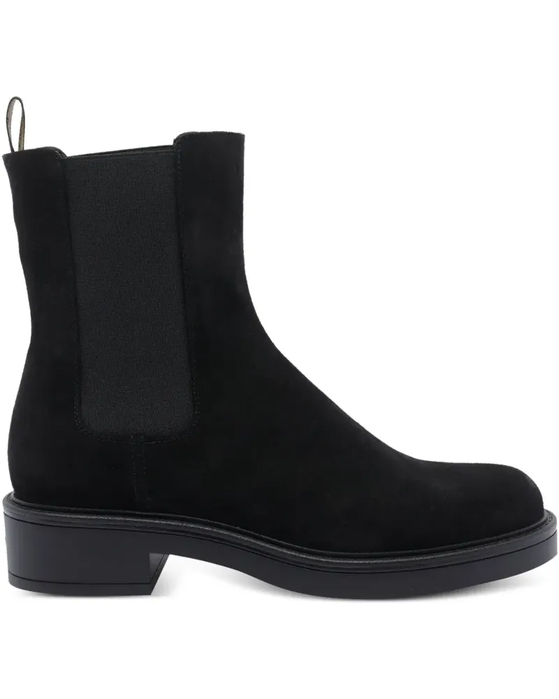Stuart Weitzman Chelsea-Boots aus Wildleder - Schwarz Schwarz