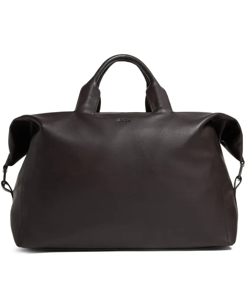 Ermenegildo Zegna Raglan SECONDSKIN Reisetasche Braun