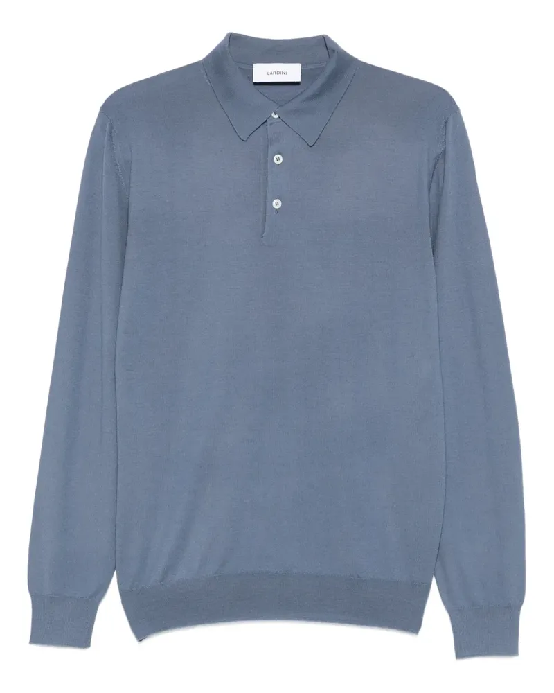 LARDINI Langärmeliges Poloshirt - Blau Blau