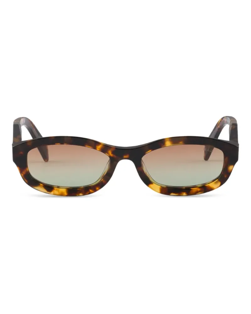 Prada Sonnenbrille mit Prada-Logo - Braun Braun