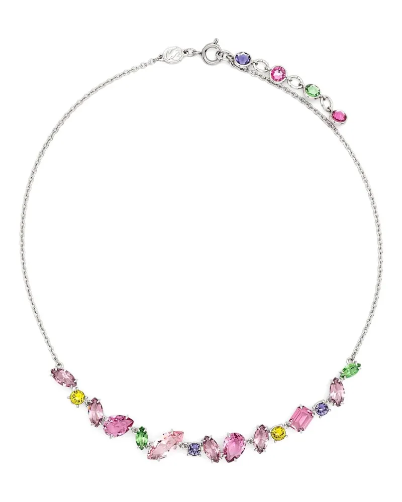 Swarovski Gema Halskette mit Kristallen - Silber Silber