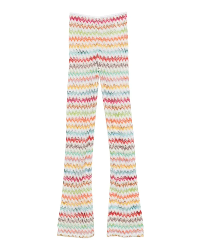 Missoni Hose mit Zickzackmuster - Weiß Weiß