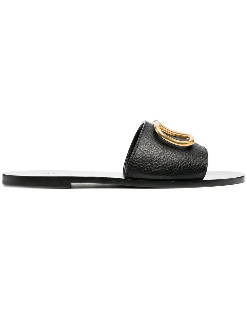 Valentino Garavani VLogo Signature Slipper - Schwarz Schwarz