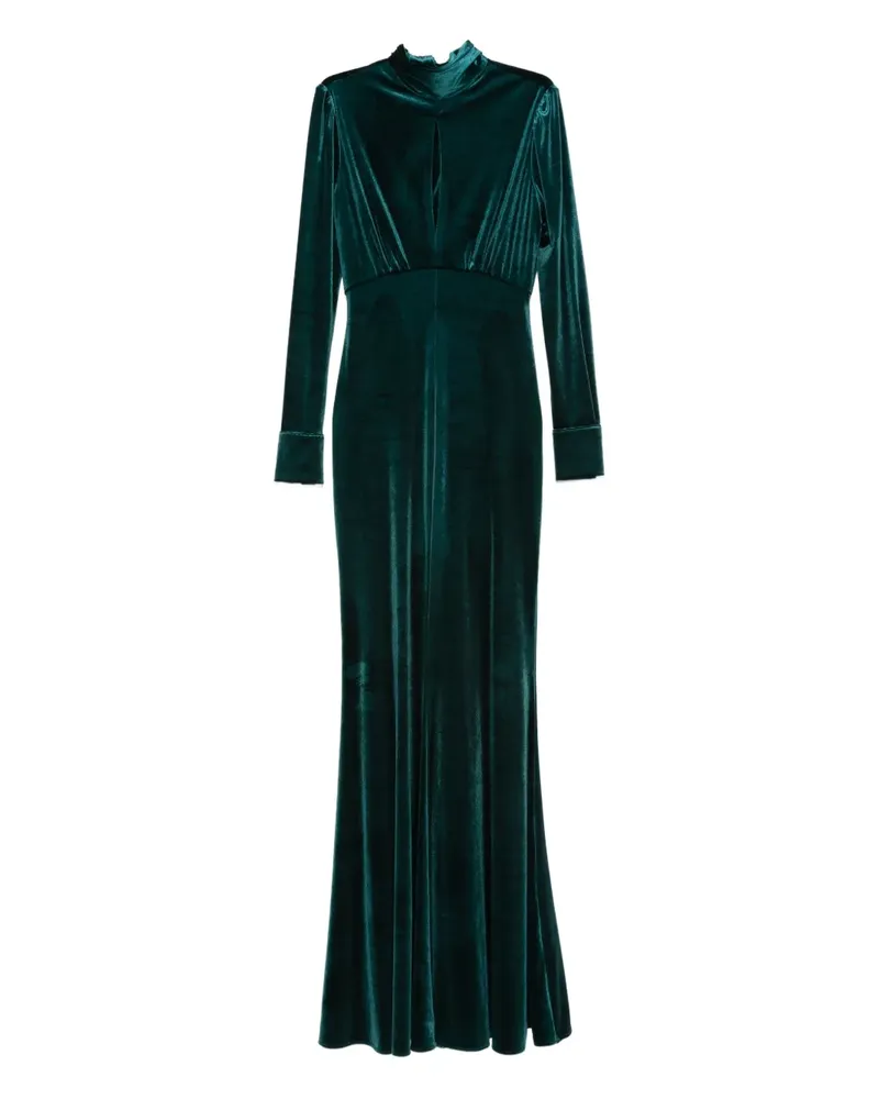 CENERE GB Maxikleid aus Samt - Grün Grün