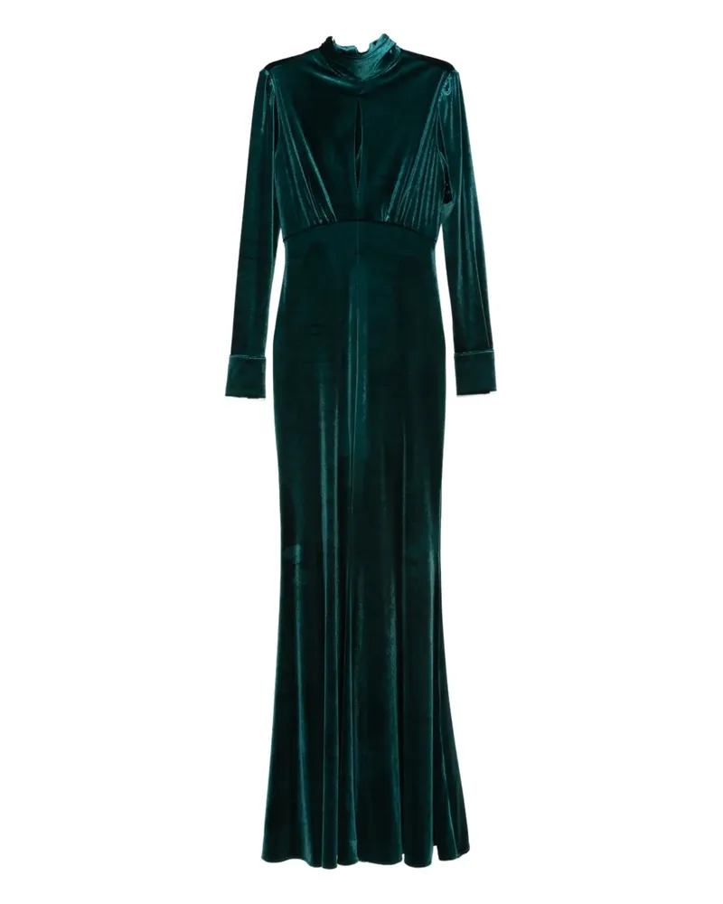 CENERE GB velvet maxi gown - Grün Grün