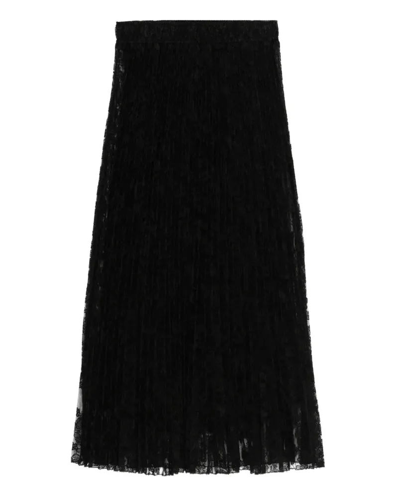 Ermanno Scervino Midirock aus Spitze - Schwarz Schwarz